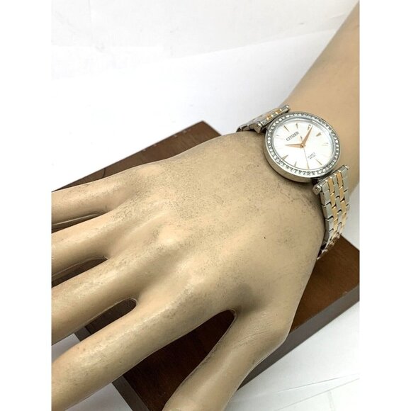 Citizen Womens Watch ER0216-67D Quartz White Mother of Pearl Dial Two Tone - Picture 4 of 12